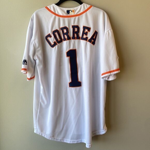 ASTROS World Series 2017 Carlos Correa jersey MLB large - Picture 5 of 6